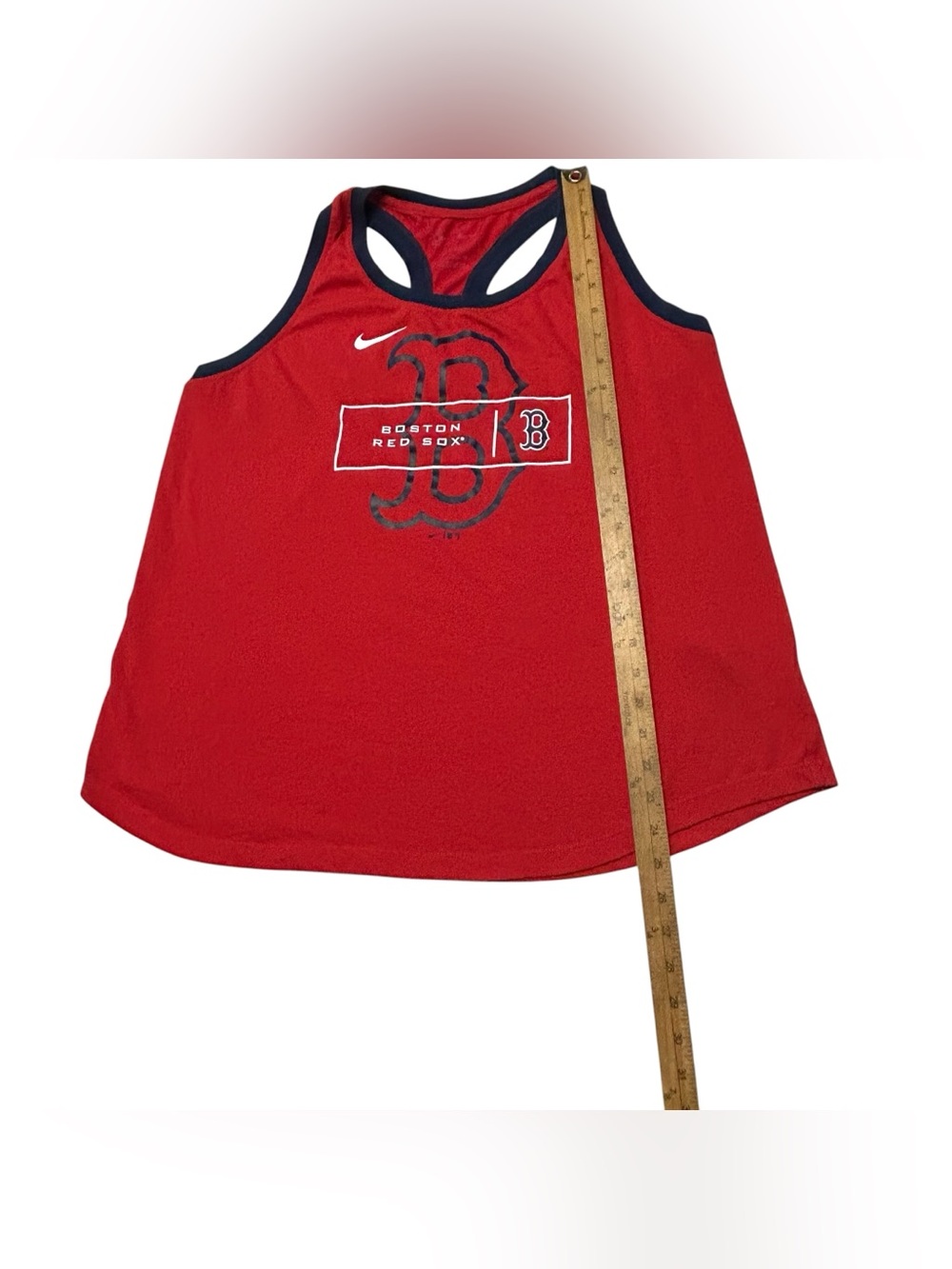Boston Red Sox MLB Womens Size XL Tank Top Racerback Gym Running Fan Activewear - Picture 6 of 9